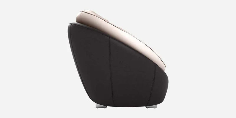 Leatherette 3 Seater Sofa in Black & Beige Colour