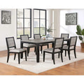 7 - Piece Dining Set in Gray and Black