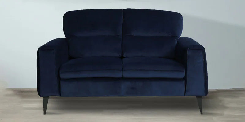 Velvet 2 Seater Sofa In Steel Grey Colour