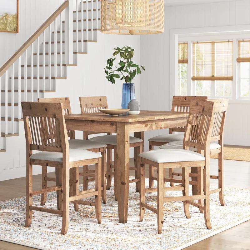 Extendable Solid Wood Top Dining Set - Ouch Cart 