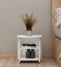 Bedside Table in Frosty White Colour