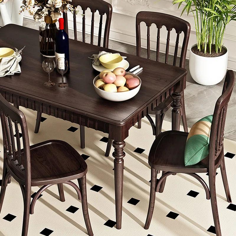 Solid Wood Dining Set - Ouch Cart 