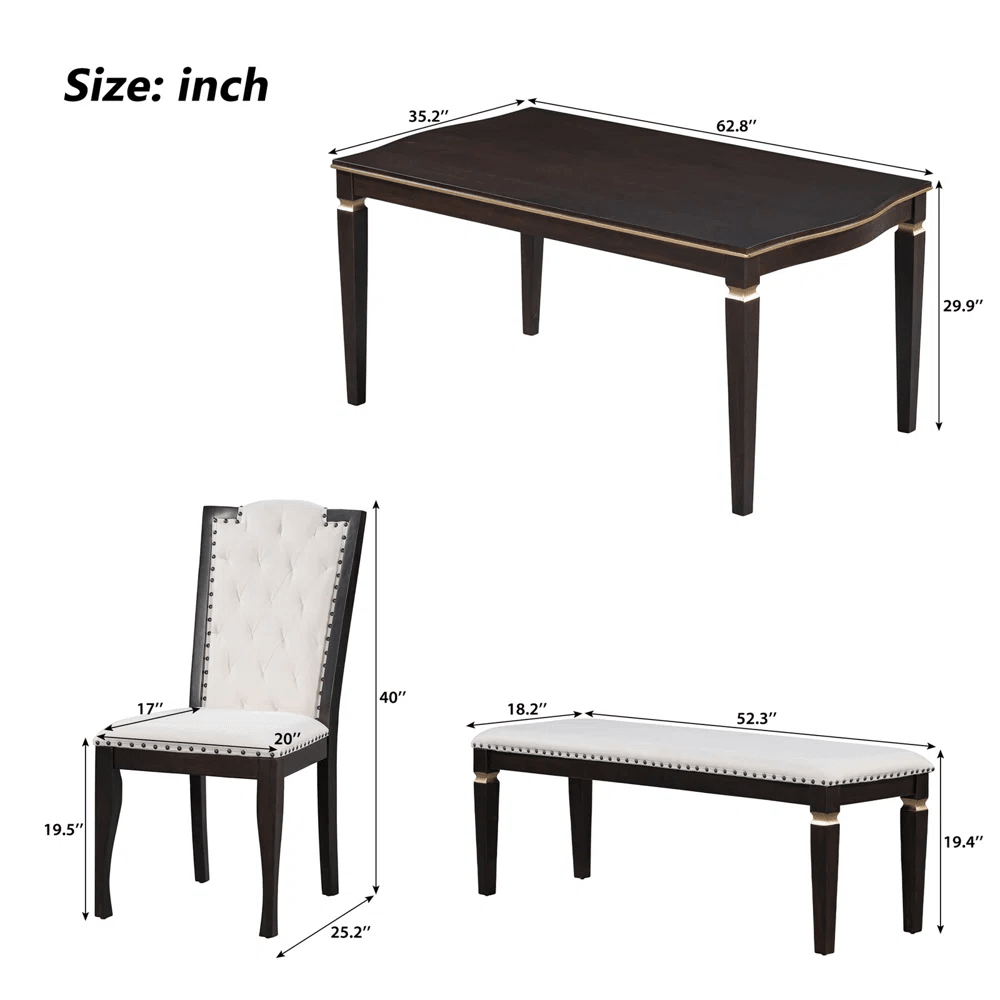 6 - Piece Dining Set - Ouch Cart 