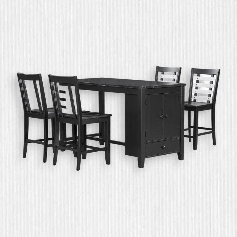 5 - Piece Trestle Dining Set - Ouch Cart 