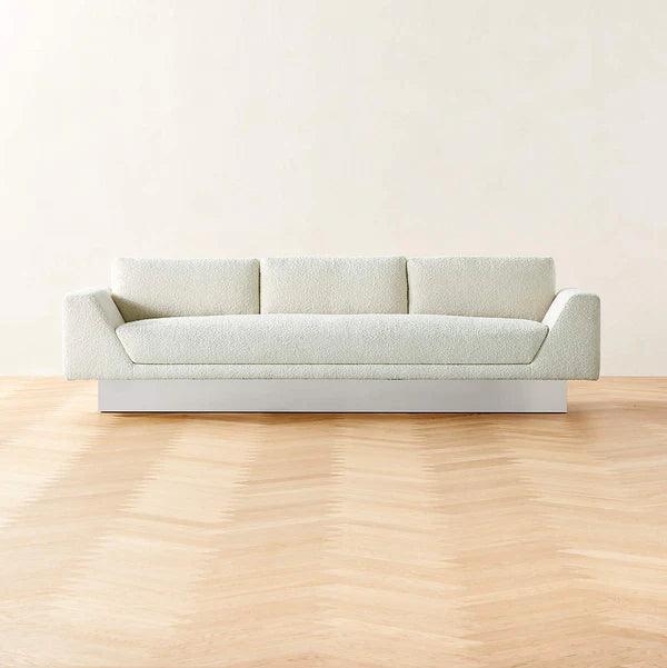 Ryan CREAM BOUCLE SOFA - Ouch Cart 