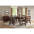 6 - Piece Solid Wood Top Dining Set