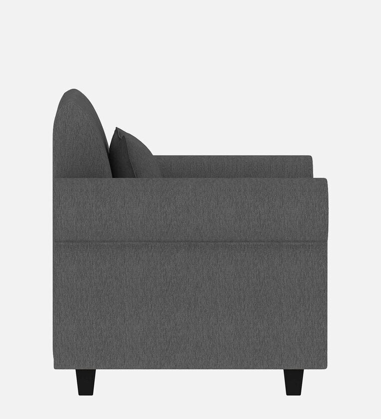 Fabric 1 Seater Sofa in Charcoal Grey Colour