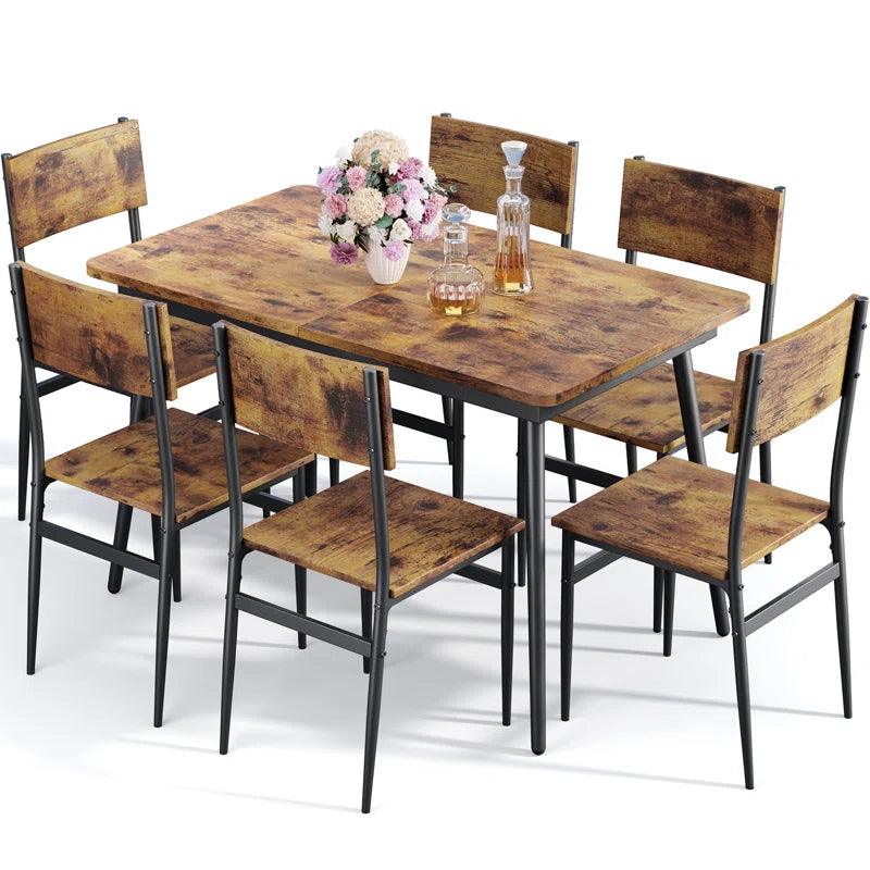 7 - Piece Extendable Dining Set - Ouch Cart 