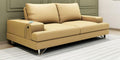 Leatherette 3 Seater Sofa in Mushroom Brown Colour
