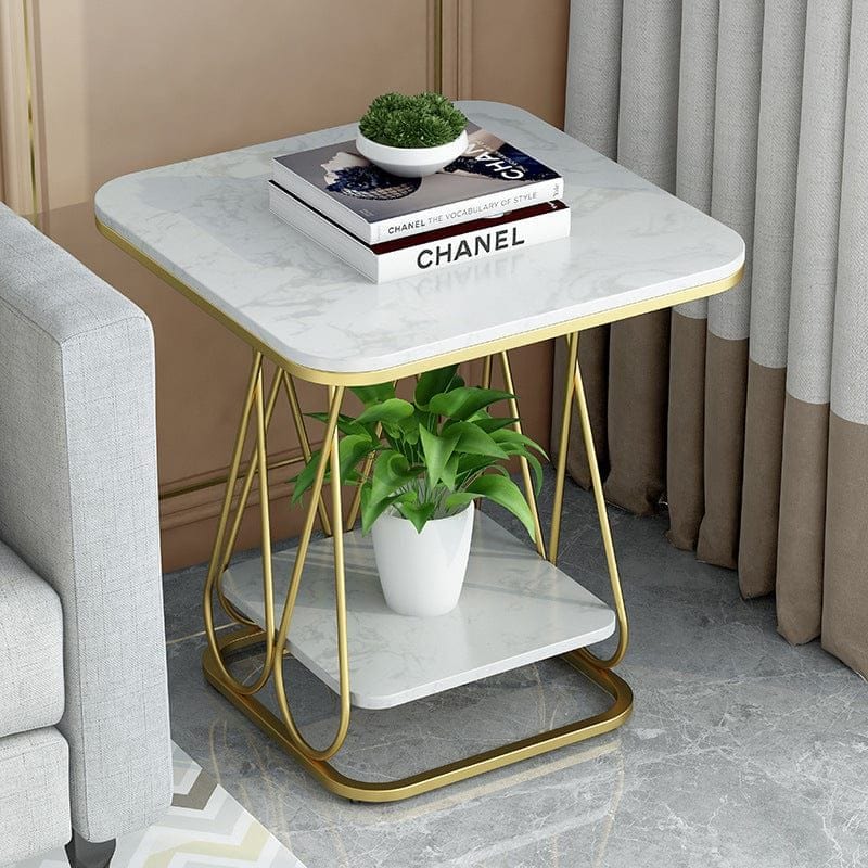 Rica Two-Tier Sofa Side End Table for Living Room