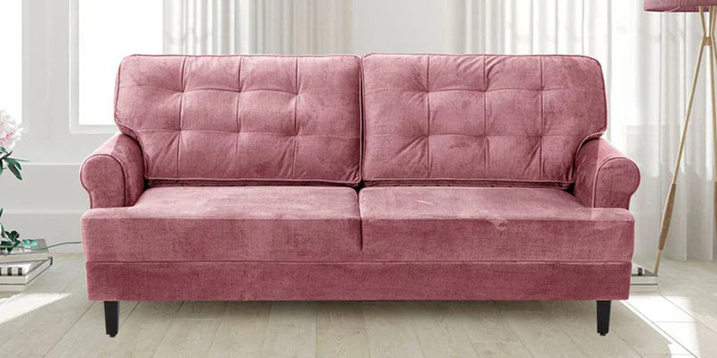 Fabric 3 Seater Sofa In Rose Brown Colour