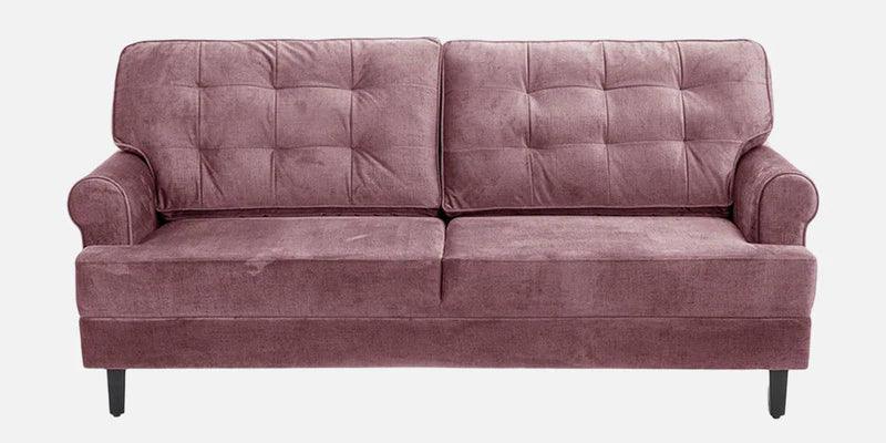 Fabric 3 Seater Sofa In Rose Brown Colour - Ouch Cart 