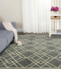 Gray Wool Vista 4x6 Feet  Hand-Tufted Carpet - Rug