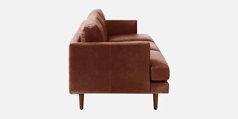 Leatherette 3 Seater Sofa in Lama Brown Colour - Ouch Cart 