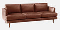 Leatherette 3 Seater Sofa in Lama Brown Colour