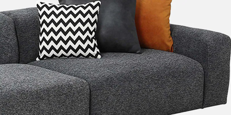 Fabric 3 Seater Sofa in Dark Grey Colour