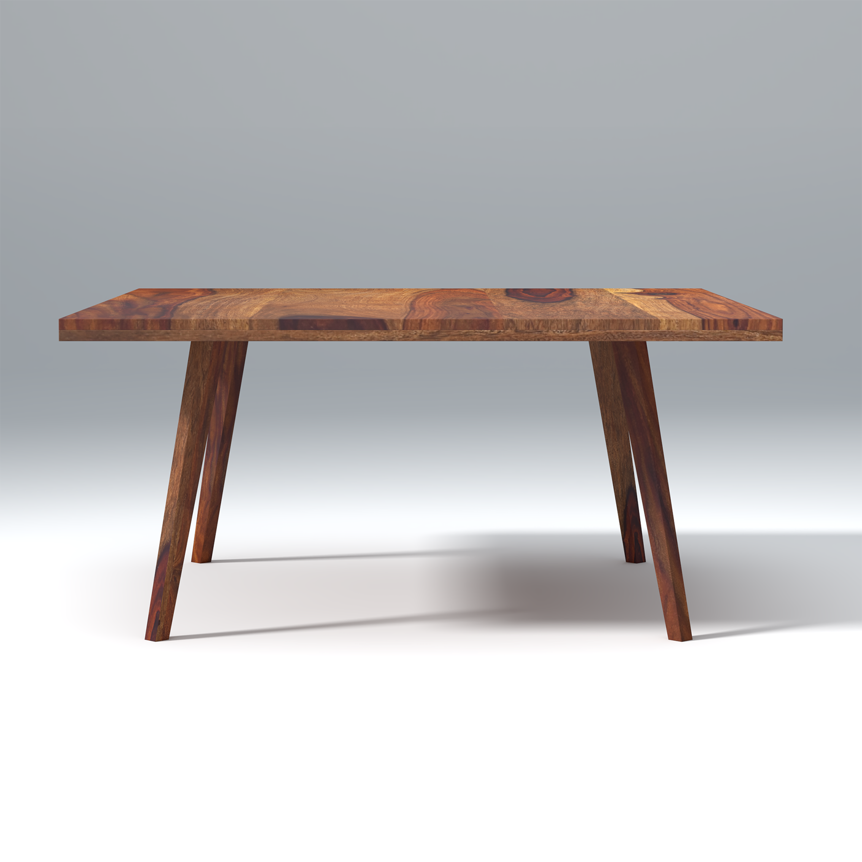 Resonance dining table In Reddish walnut color with 6 Seating