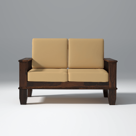 Fugleg Nest Sheesham Walnut Sofa In Dark Walnut Color - Ouch Cart 