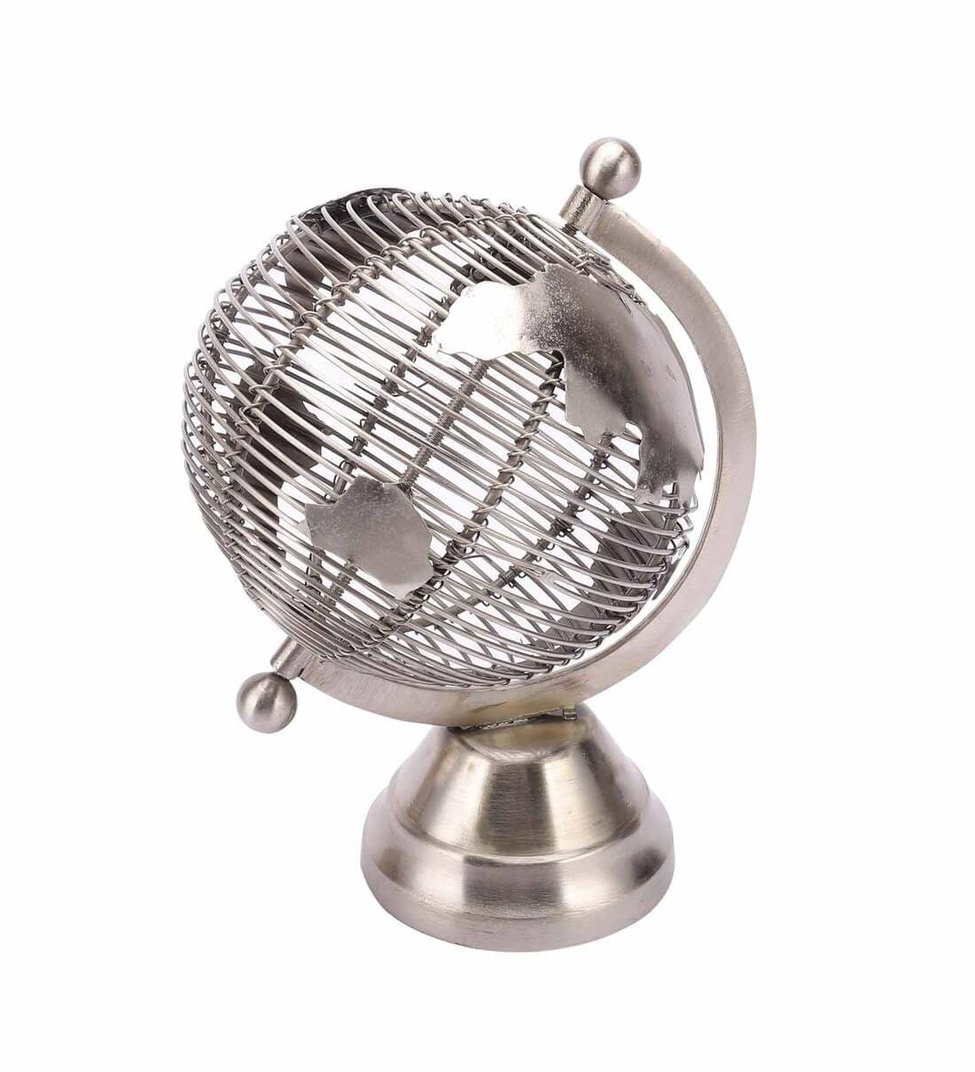 Solidarity Wired Metal Small Silver Globes,
