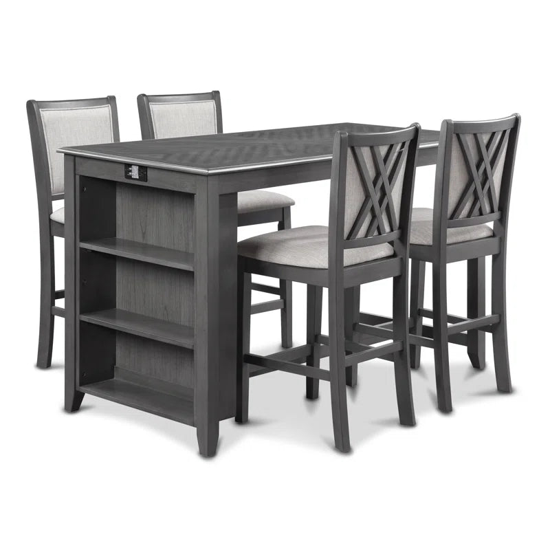 5 - Piece Solid Wood Dining Set
