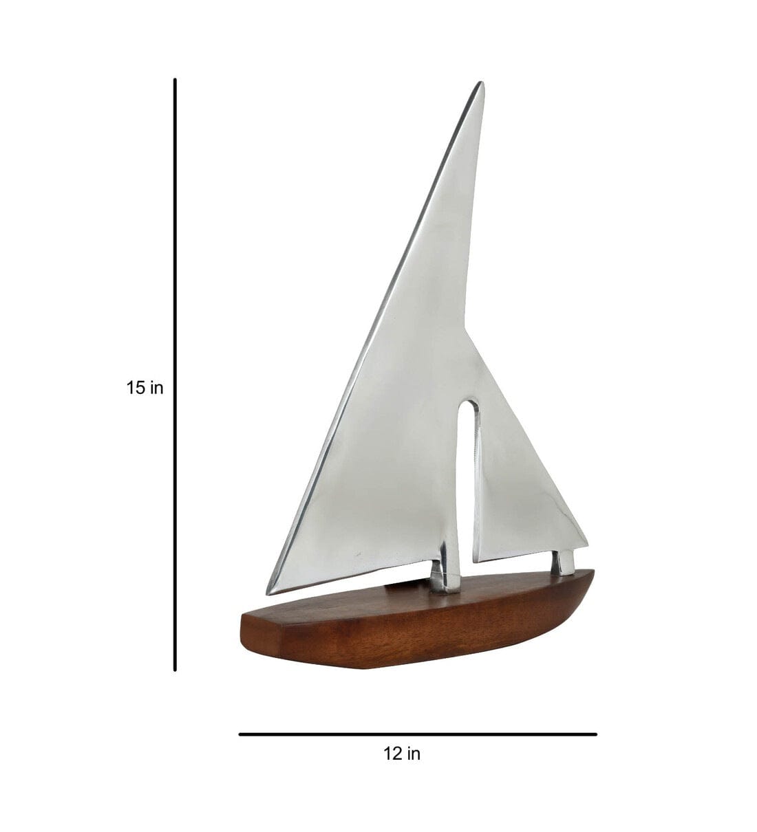 The Sail Boat Hm Wood Showpiece,