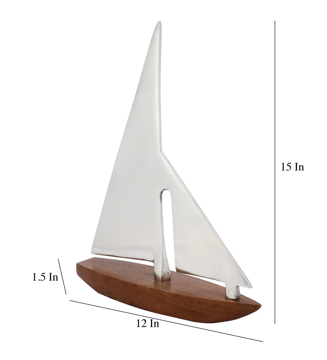 The Sail Boat Shesham Wood Showpiece,