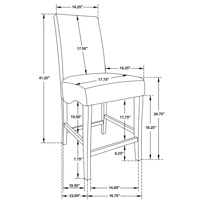 7-Piece Counter Height Dining Set - Ouch Cart 