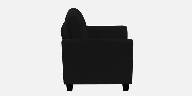 Velvet 3 Seater Sofa in Adam Black Colour - Ouch Cart 