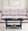 Solid Wood Coffee Table in Walnut Finish With Drawers