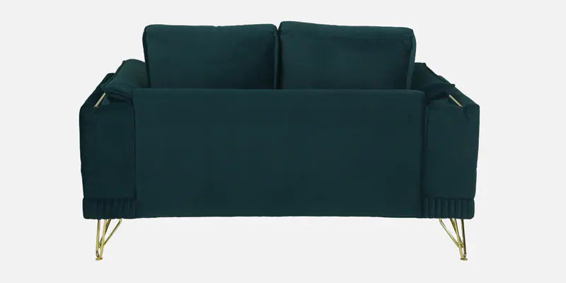 Velvet 2 Seater Sofa in Teal Blue Colour