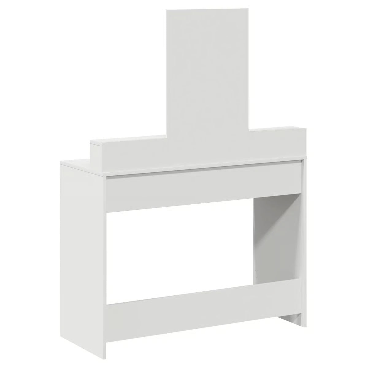 Modern White vidaXL Vanity Desk – Engineered Wood Dressing Table 39.4"x16.1"x55.1