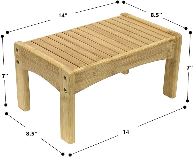 Wooden Foot Rest Stool & Potty Training Stool for Kids Toddlers