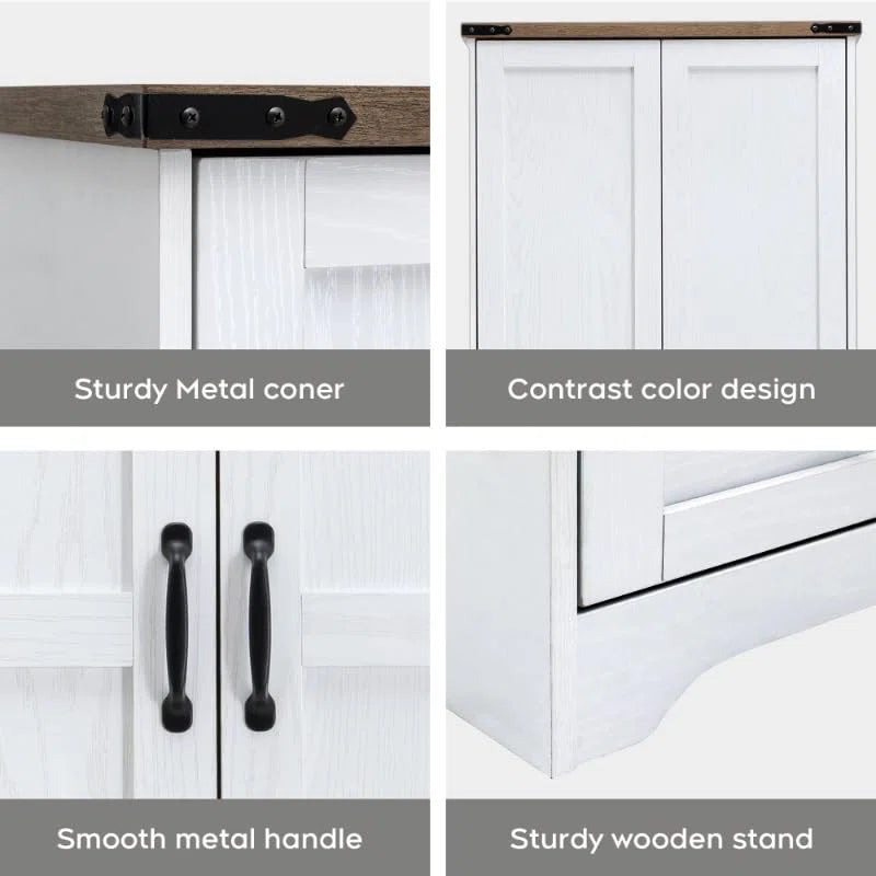 Classic American Country Vintage Solid Wood Armoire