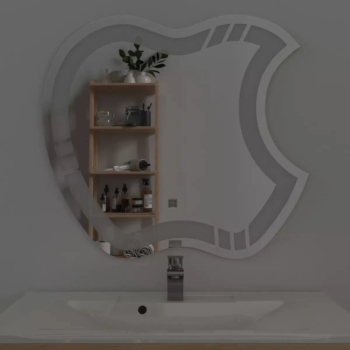 Artistic Apple LED Bathroom Mirror