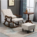 Serenity Support Wooden Rocking Chair Comfort Footrest