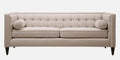 Velvet 3 Seater Sofa In Beige Colour