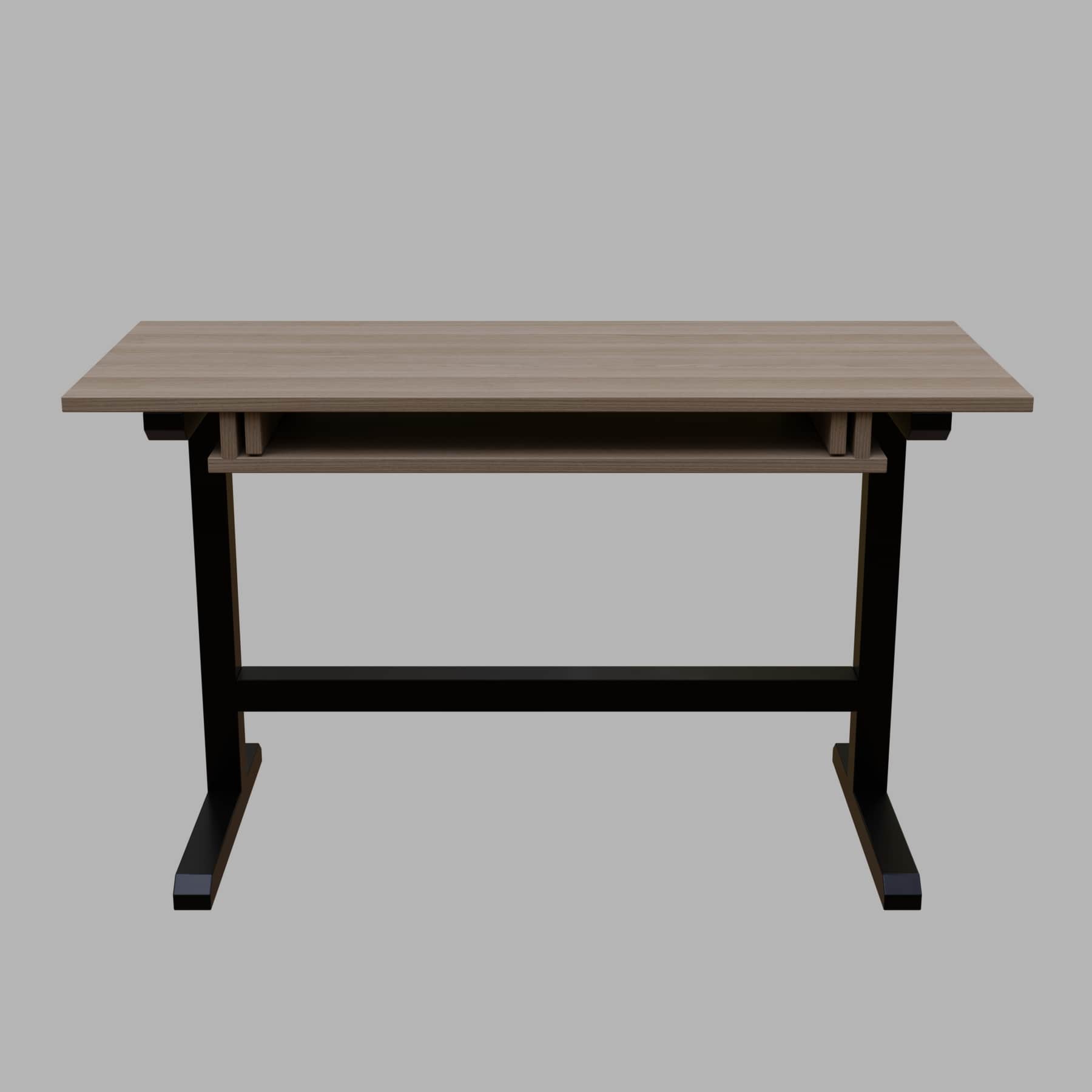 Zinnia Study Table with Keyboard Tray in Wenge Color