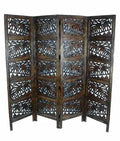 4 panel Wooden Partition | Room dividers | Wooden Room Separators for Living Area