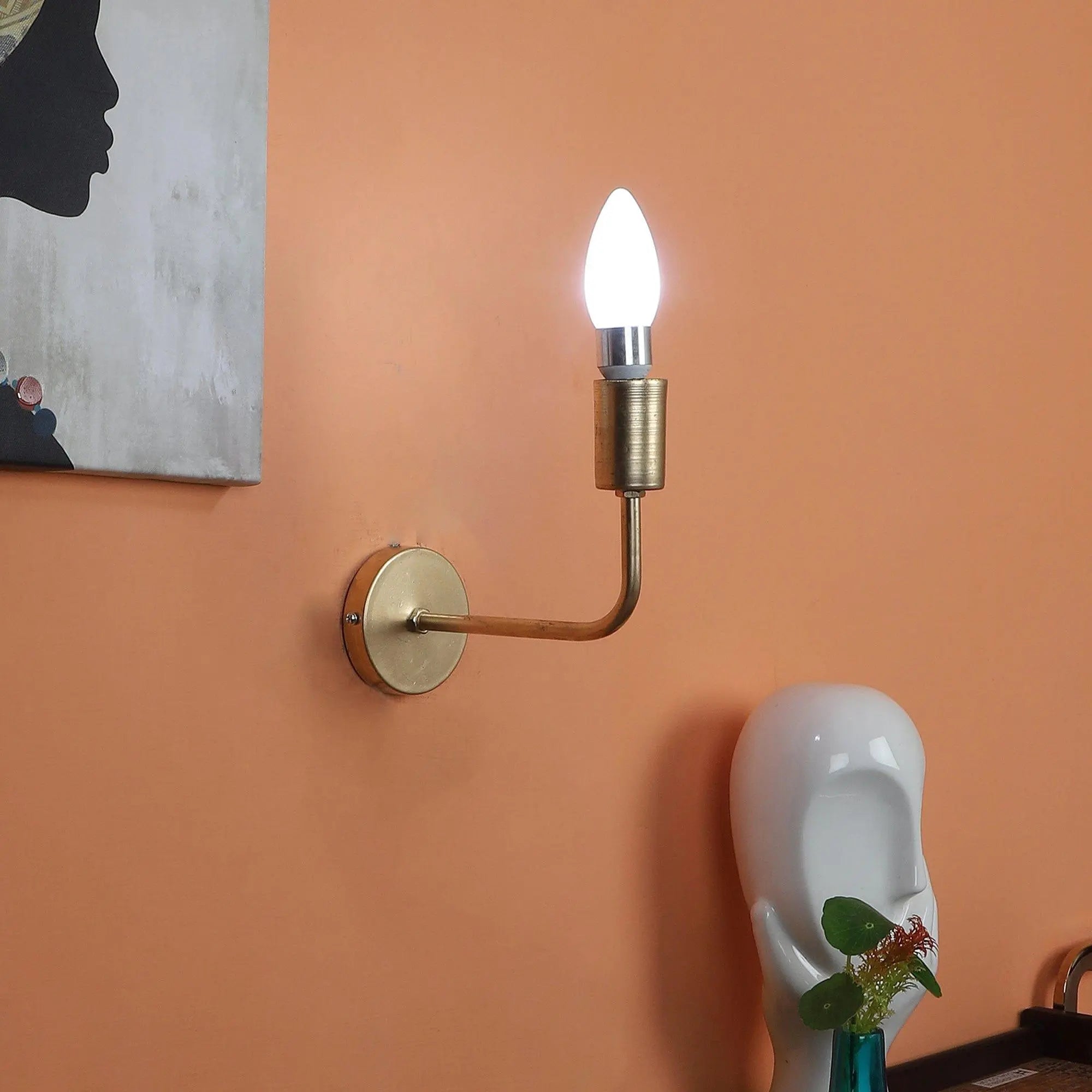 Gold Iron Wall Lights