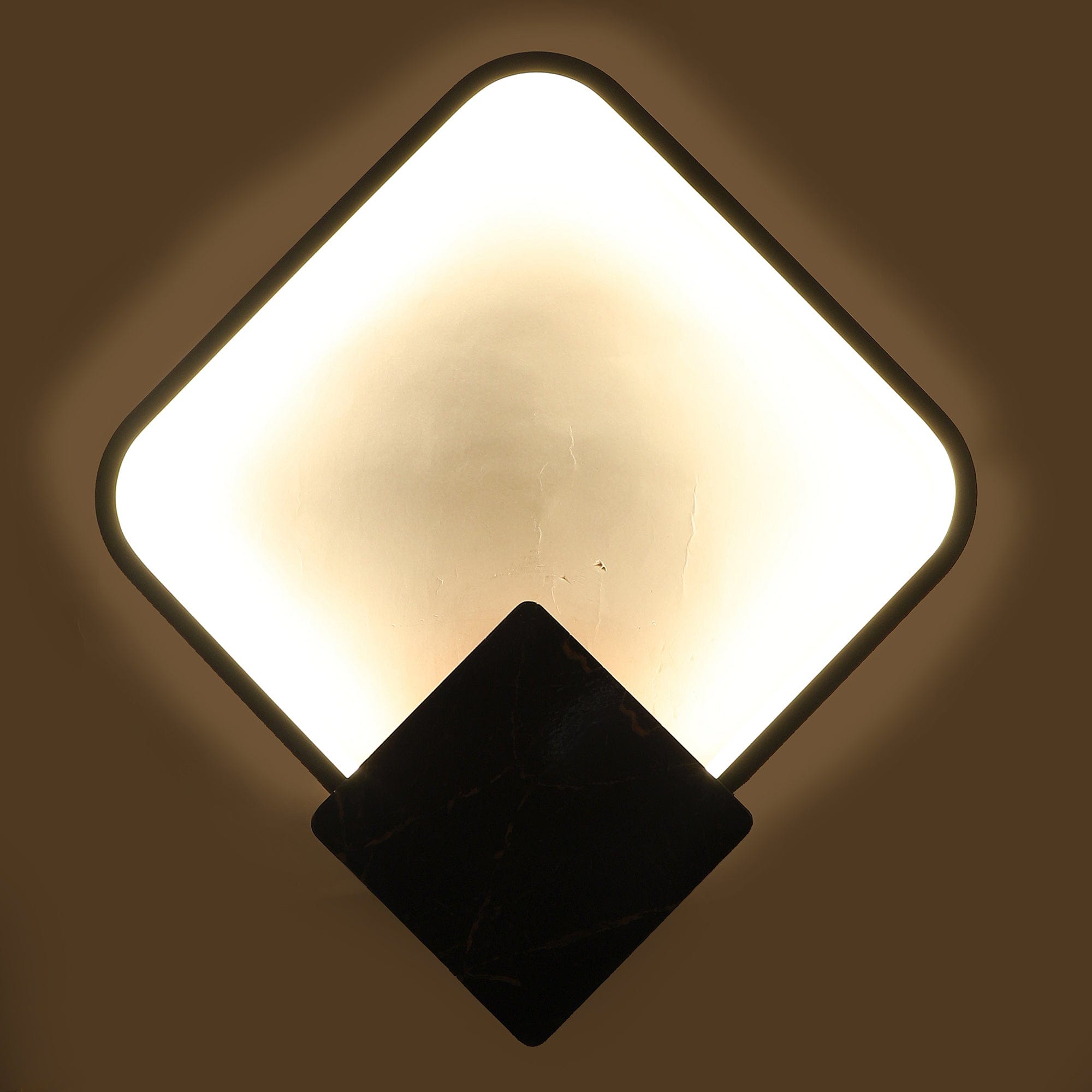 Brown And White Iron Wall Light