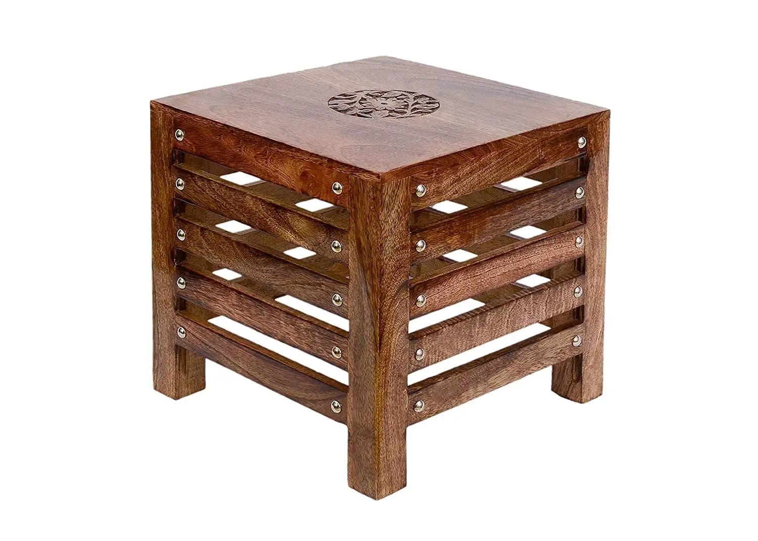 Wooden Beautiful Handmade Stool | Table | for Office | Home Furniture | Outdoor | Décor - Brown(1)