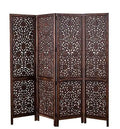 4 Panel Partitions Wood Room Divider Partitions for Living Room 4 Panels - Style Room Separators Screen Panel for Kitchen Wooden Partition Room Divider