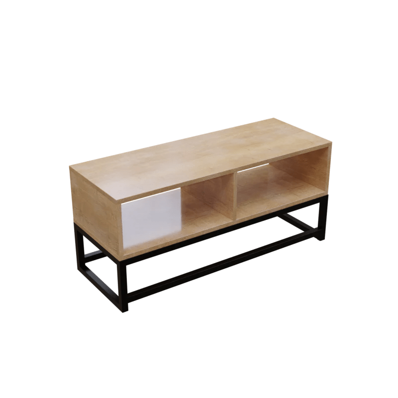Benji TV Unit in Small Size in Wooden Texture