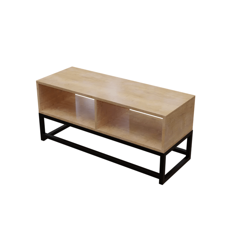 Benji TV Unit in Small Size in Wooden Texture