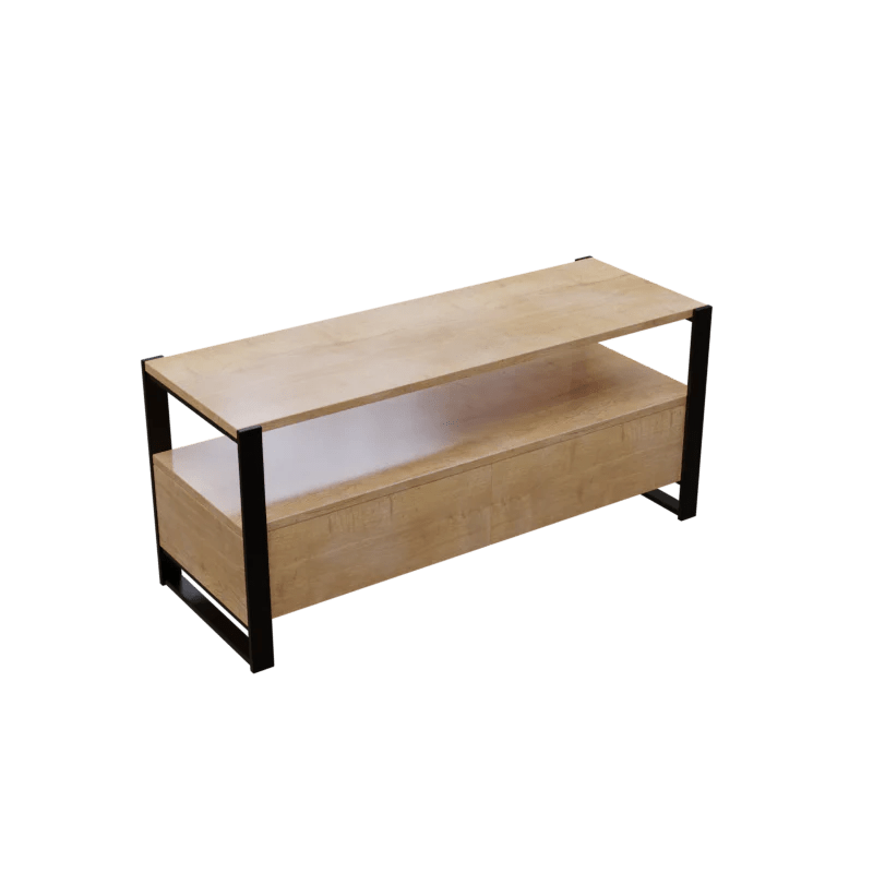 Marin TV Unit with Drawers in Small Size in Wooden Texture