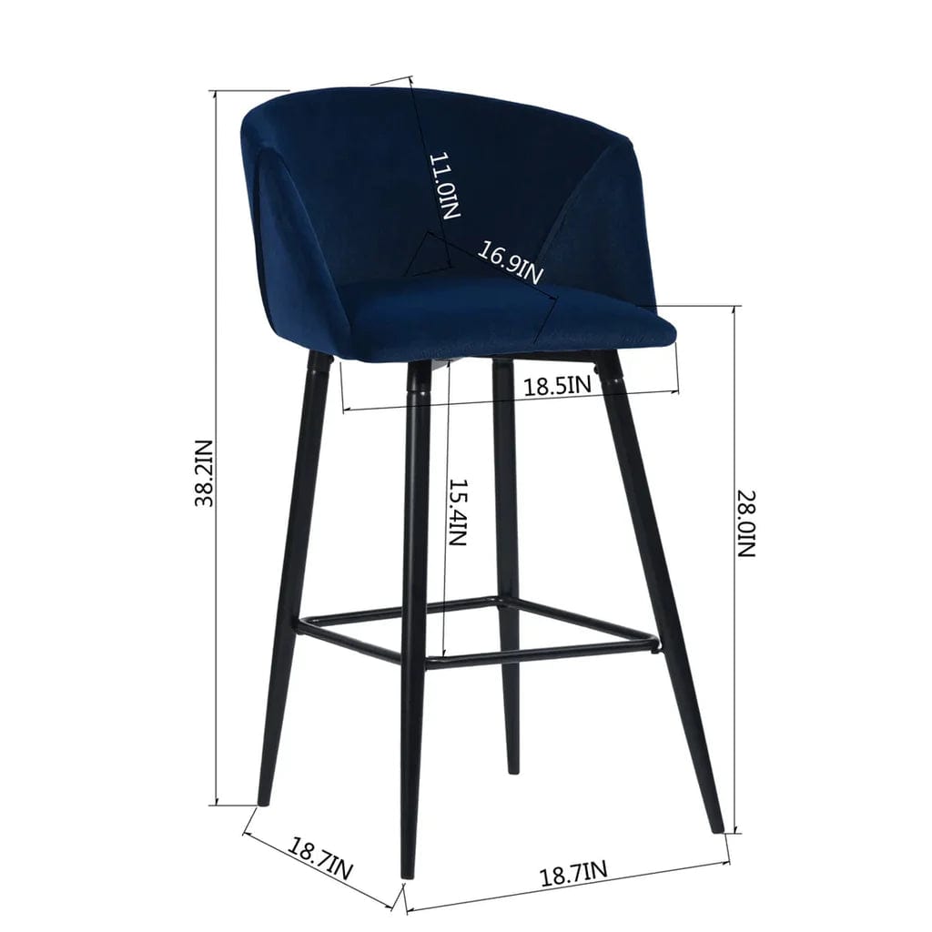 CLEA COUNTER STOOL /Pack of 2  Long Chair