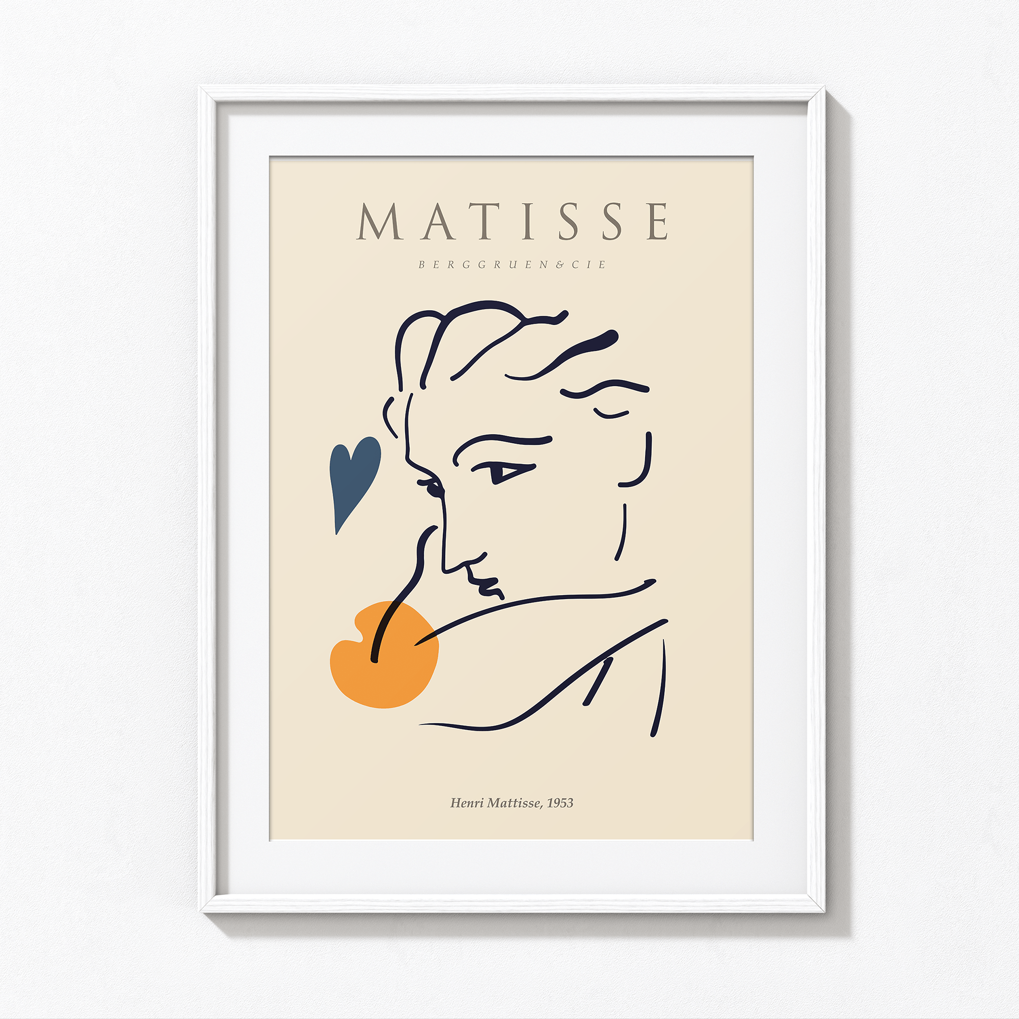 Matisse Inspired Exhibition 1953 Modern Wall Art
