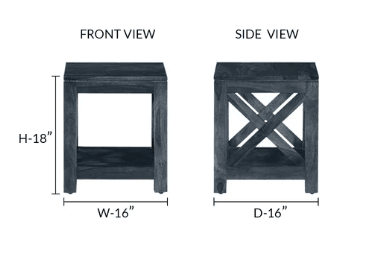 Sheesham Wood Bedside Table for Bedroom | Wooden Side End Table - Ouch Cart 
