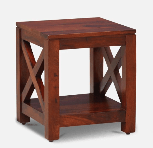 Sheesham Wood Bedside Table for Bedroom Wooden Side End Table