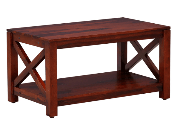Solid Sheesham Wood Coffee Table - Ouch Cart 